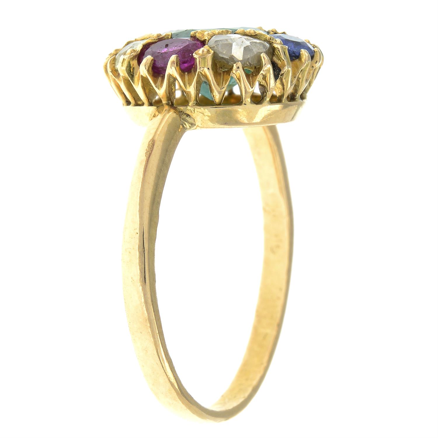 19th century gold navaratna ring - Image 4 of 5