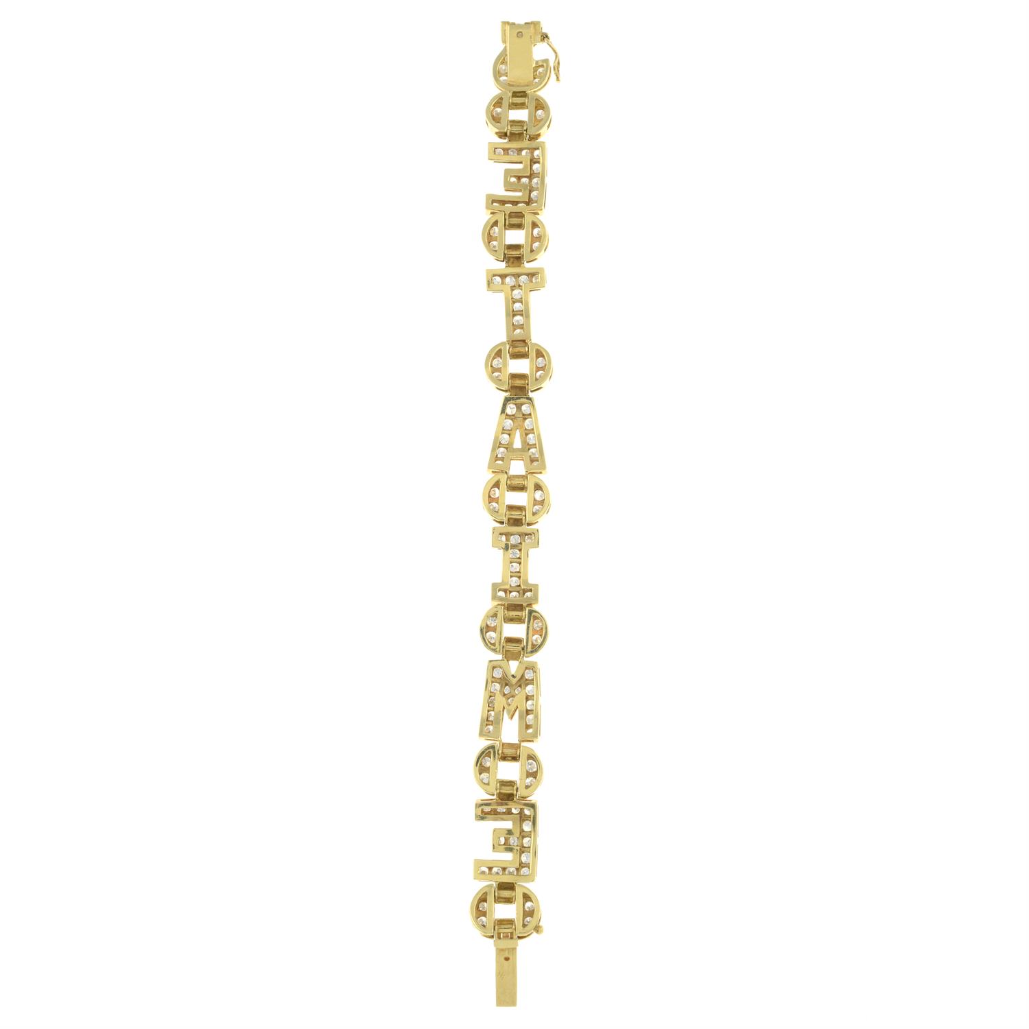 Diamond 'Je T'aime' bracelet - Image 4 of 4