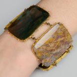 Victorian Scottish gold agate bracelet