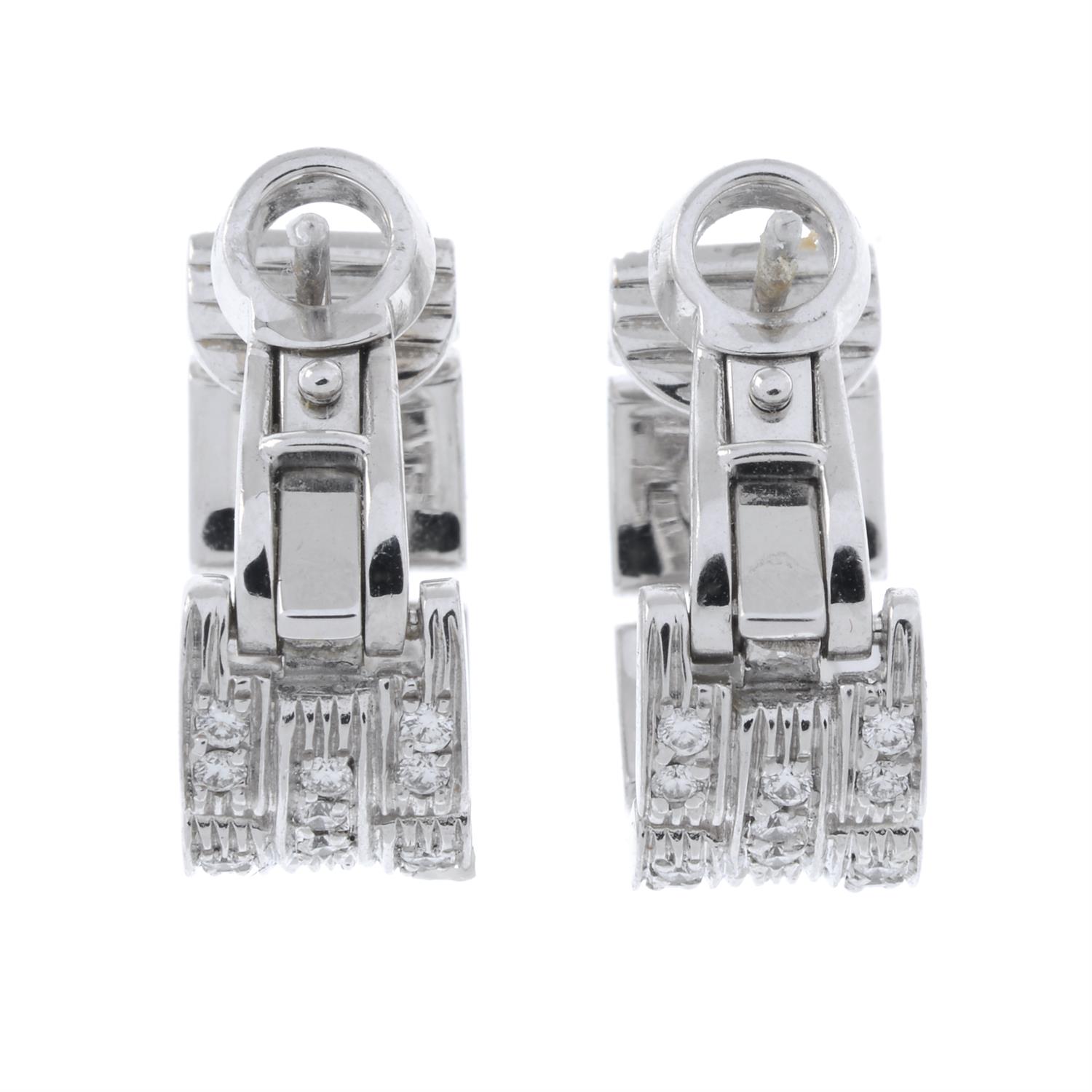 Diamond 'Maillon Panthère' earrings, by Cartier - Image 3 of 3