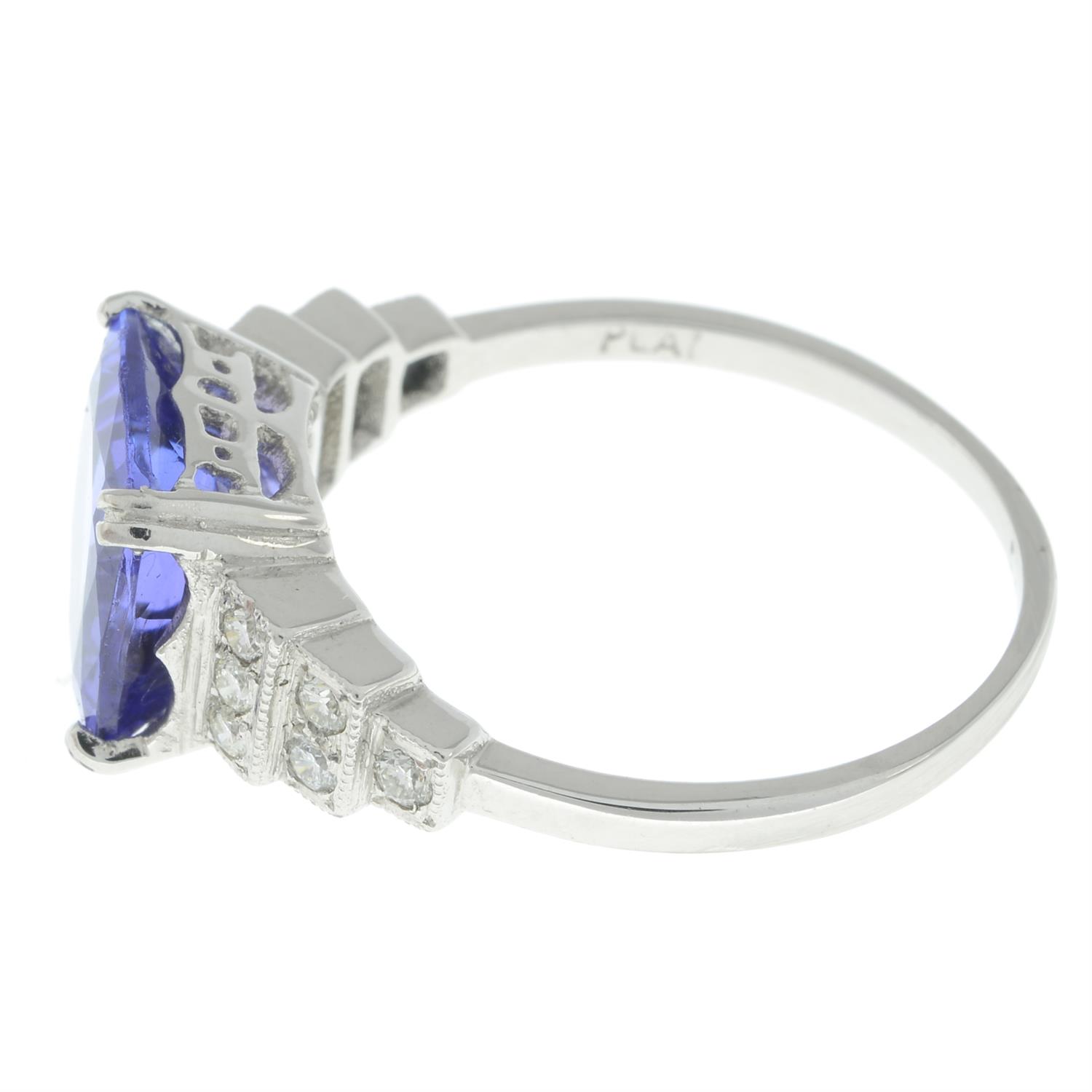 Tanzanite and diamond ring - Bild 4 aus 5