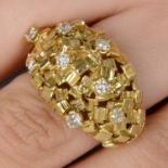 1970s 18ct gold diamond ring