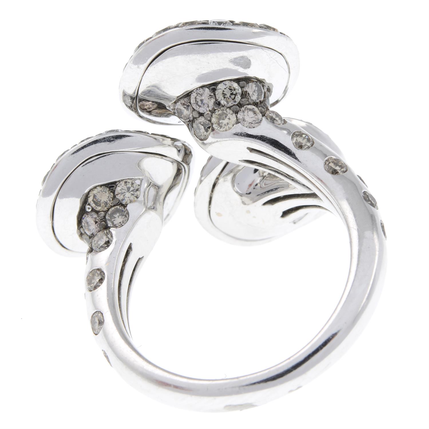 'brown' diamond and diamond dress ring - Image 4 of 8