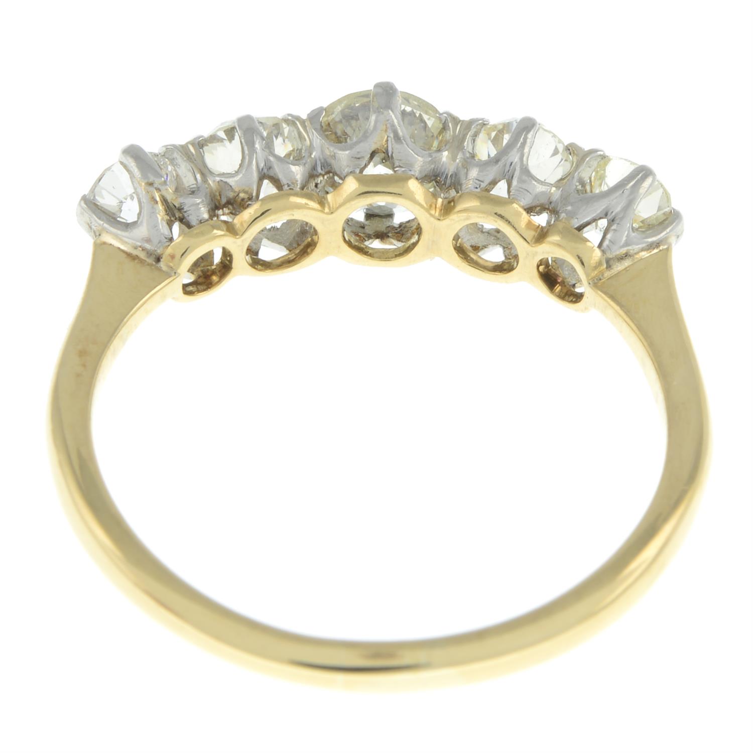 Early 20th century old-cut diamond five-stone ring - Bild 3 aus 5