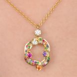 18ct gold gem 'Rococo' necklace, by Fabergé