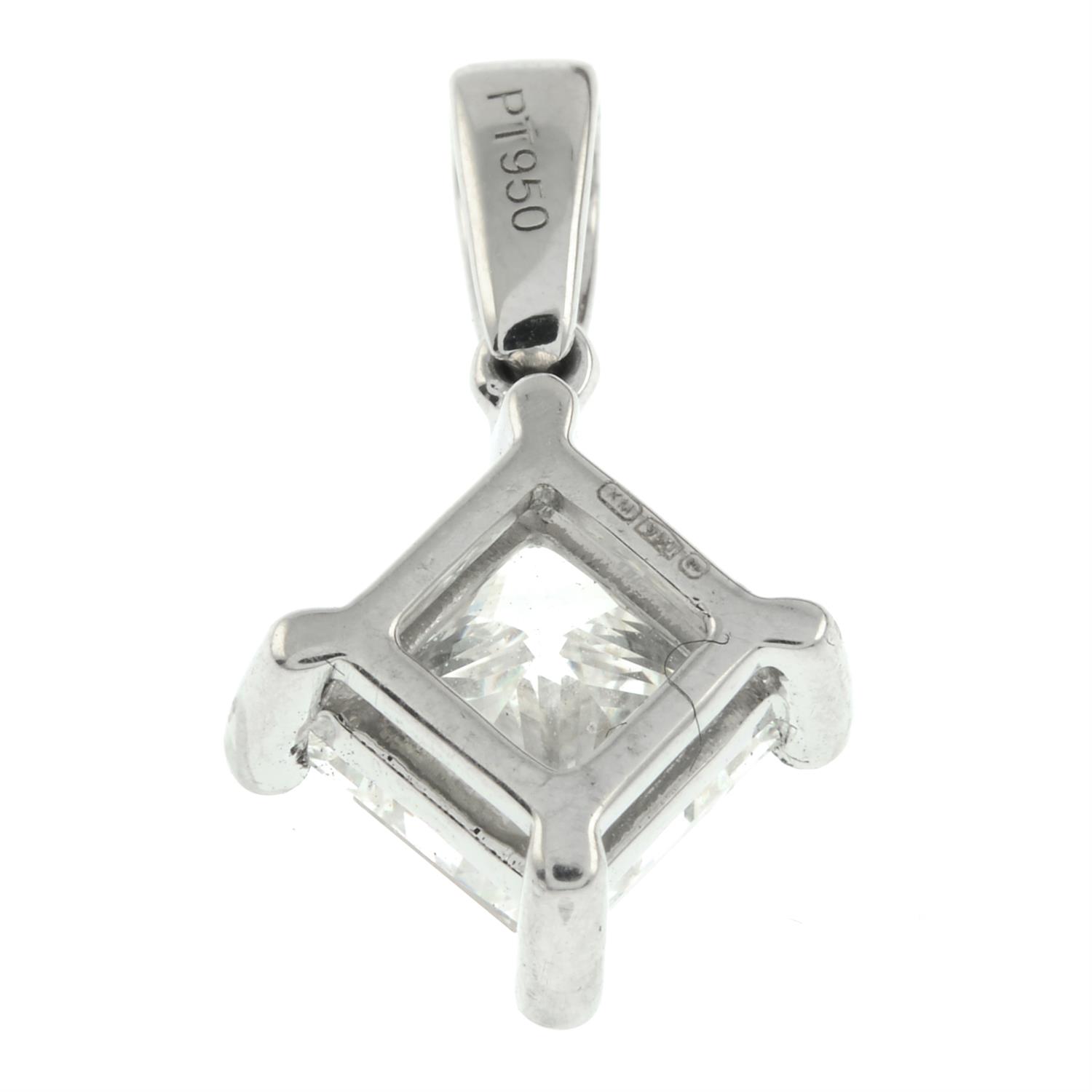 Square-shape diamond pendant - Image 3 of 10