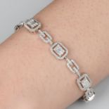 18ct gold diamond bracelet