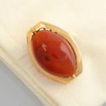 Carnelian bead cufflinks