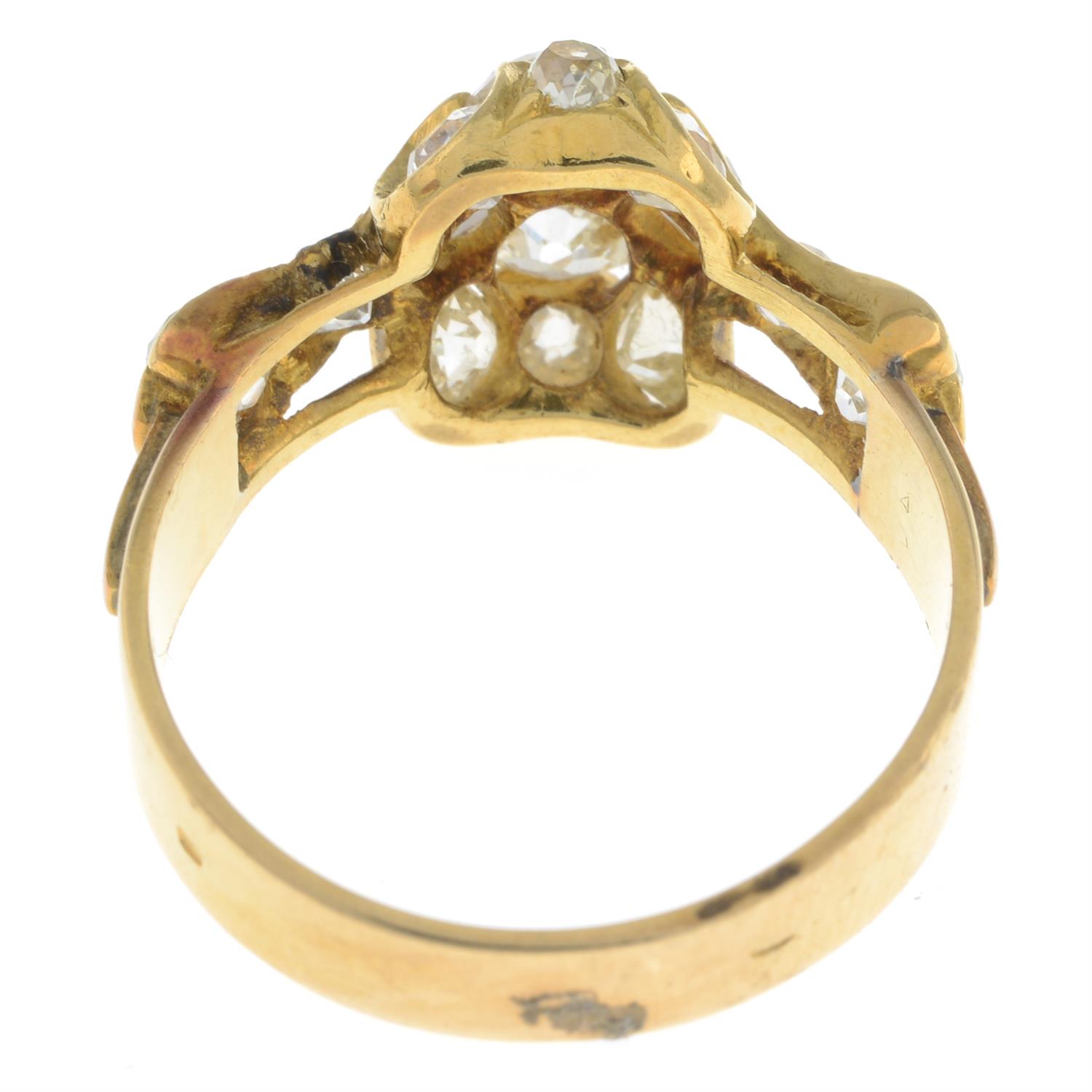 Late 19th century 18ct gold diamond ring - Bild 3 aus 6