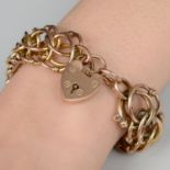 Late Victorian 9ct gold bracelet