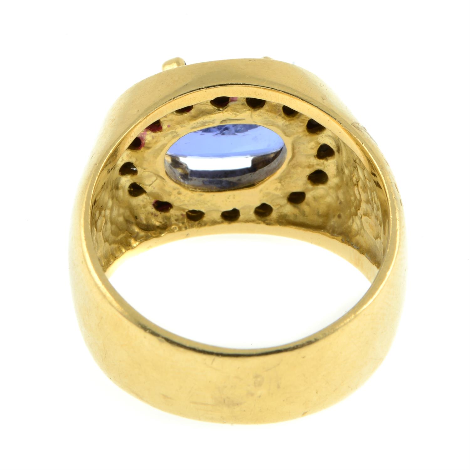 18ct gold tanzanite and diamond ring - Image 3 of 5