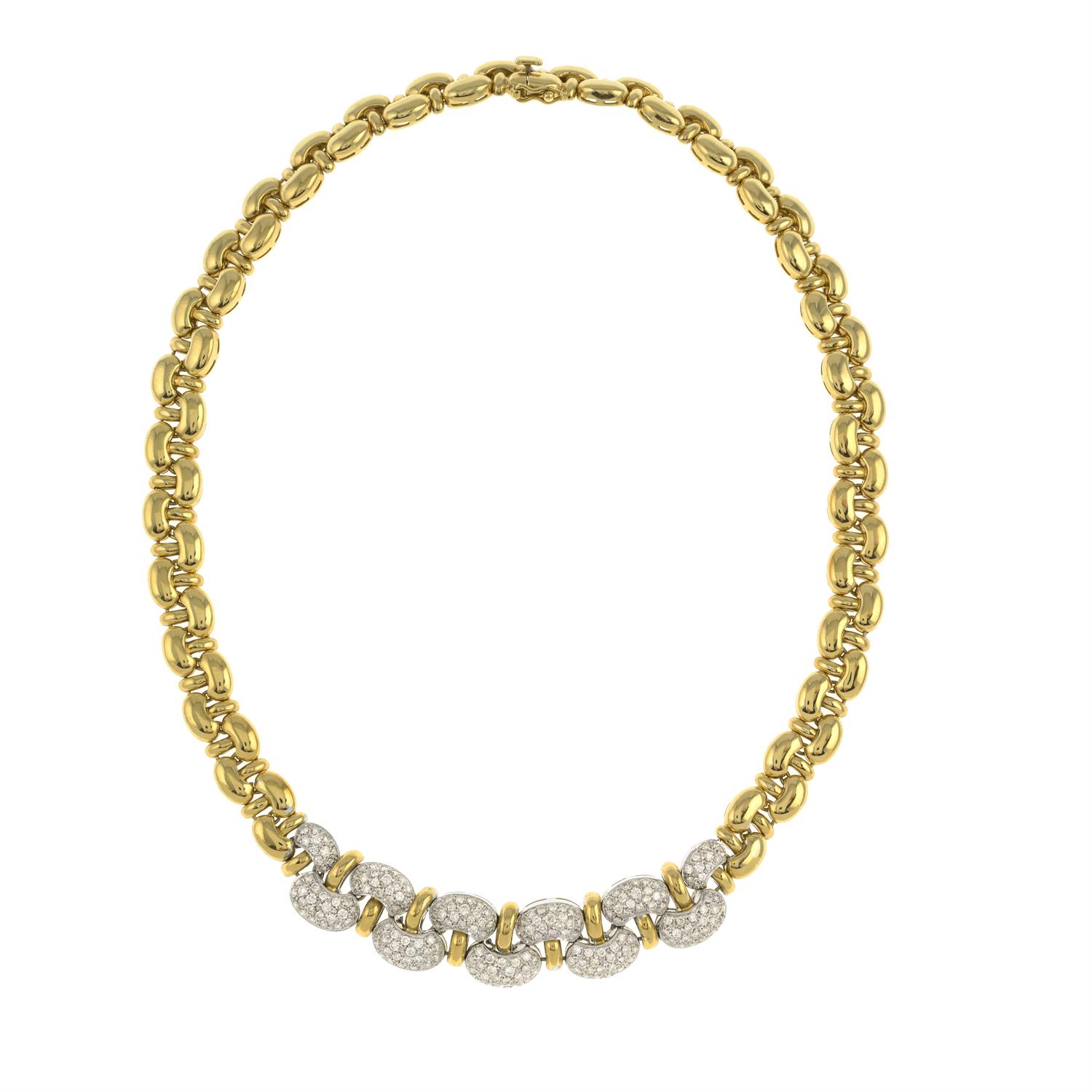 Diamond necklace and matching bracelet - Image 3 of 7