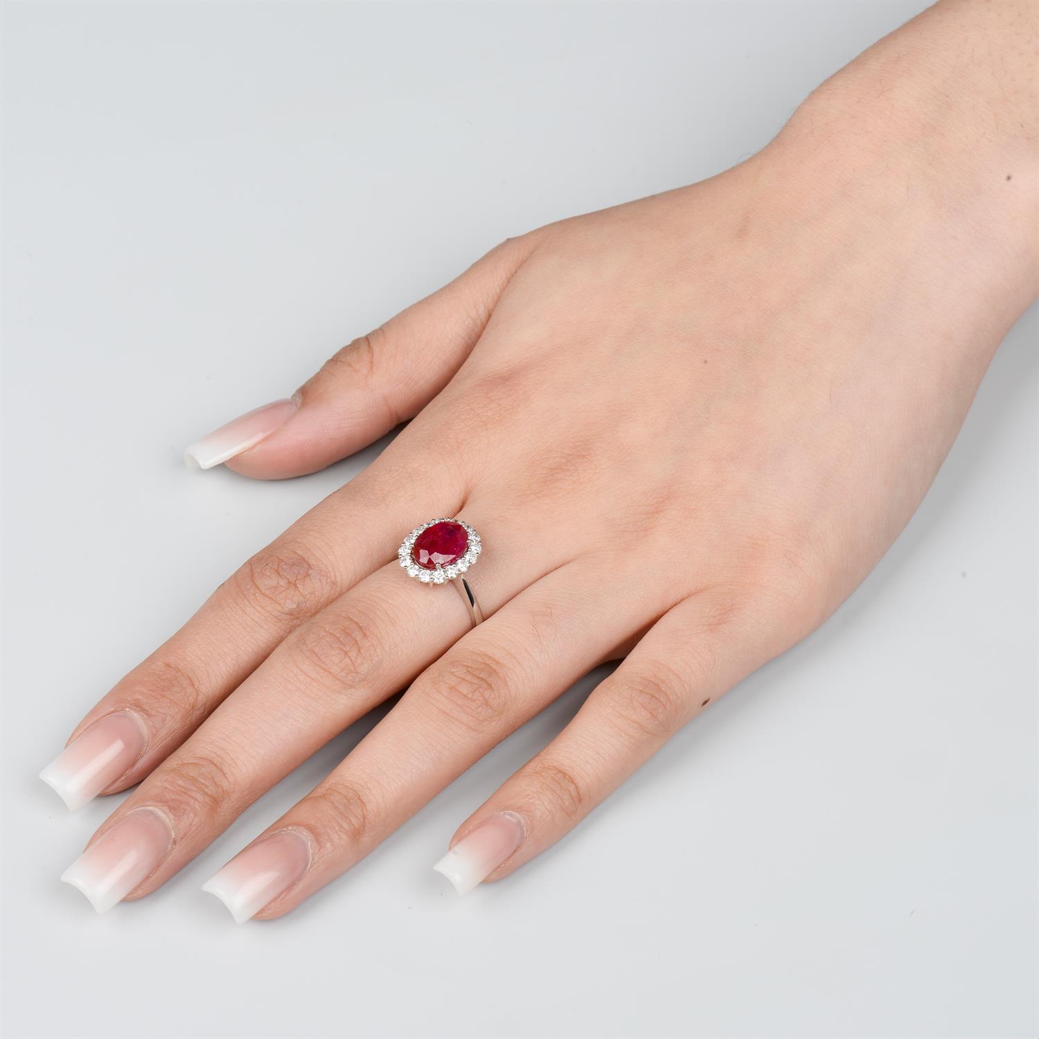 18ct gold Burmese ruby and diamond ring - Image 6 of 6