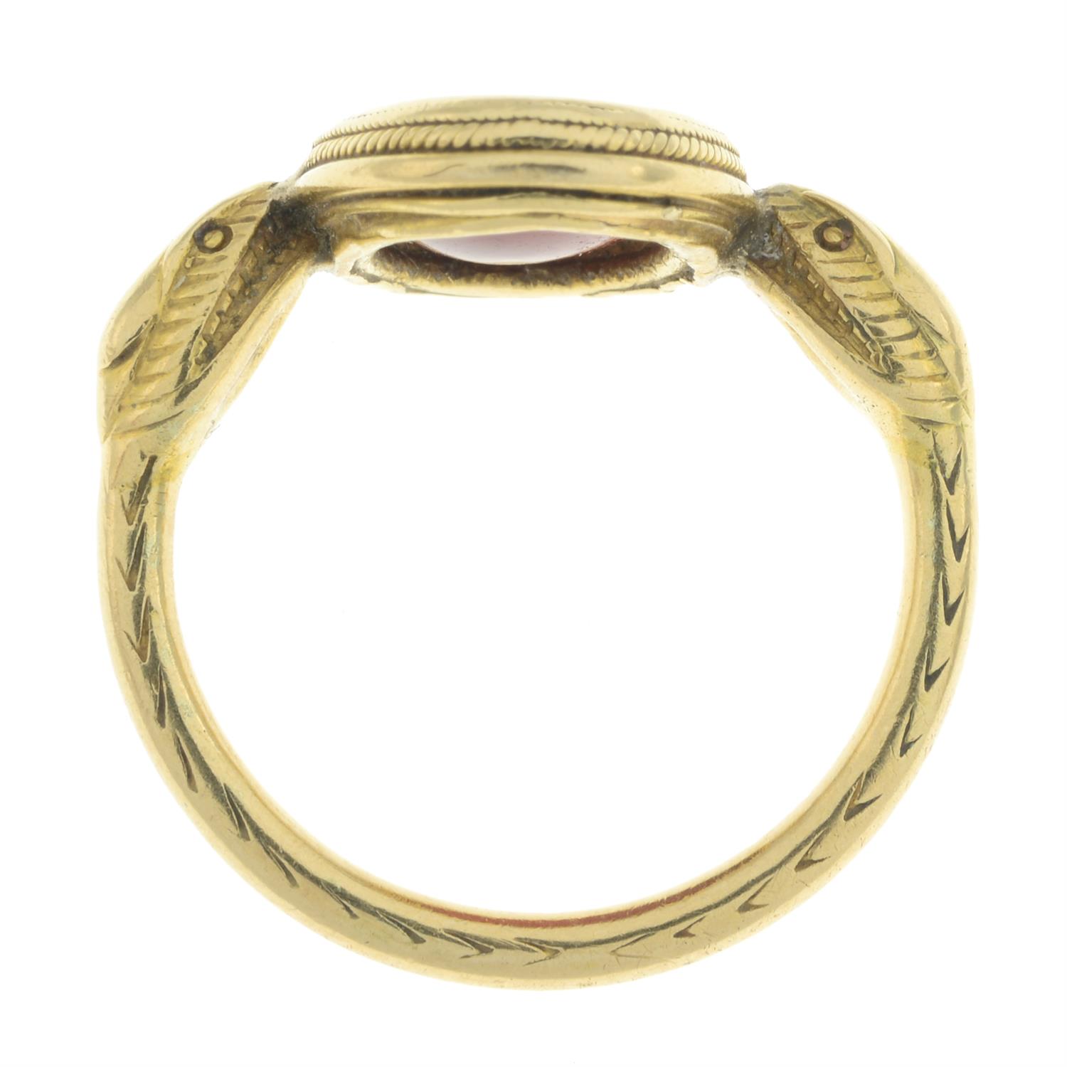 Probably Roman intaglio carnelian ring - Image 7 of 8