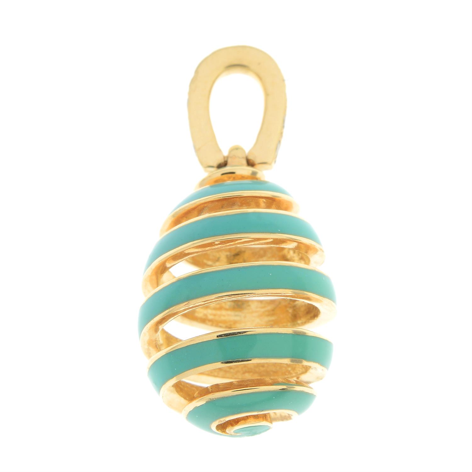 18ct gold 'Essence' egg charm, by Fabergé - Image 4 of 5