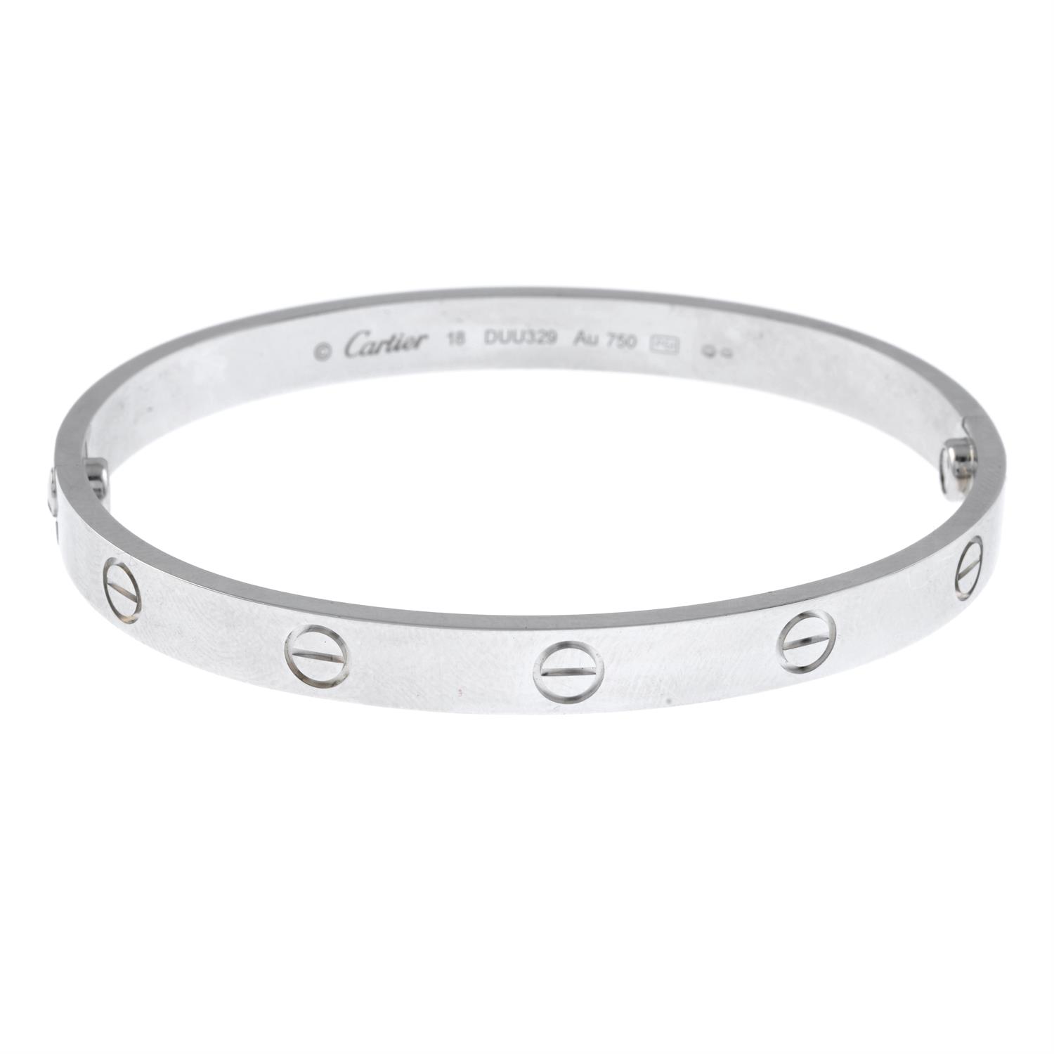 18ct gold 'Love' bangle, by Cartier - Image 2 of 4