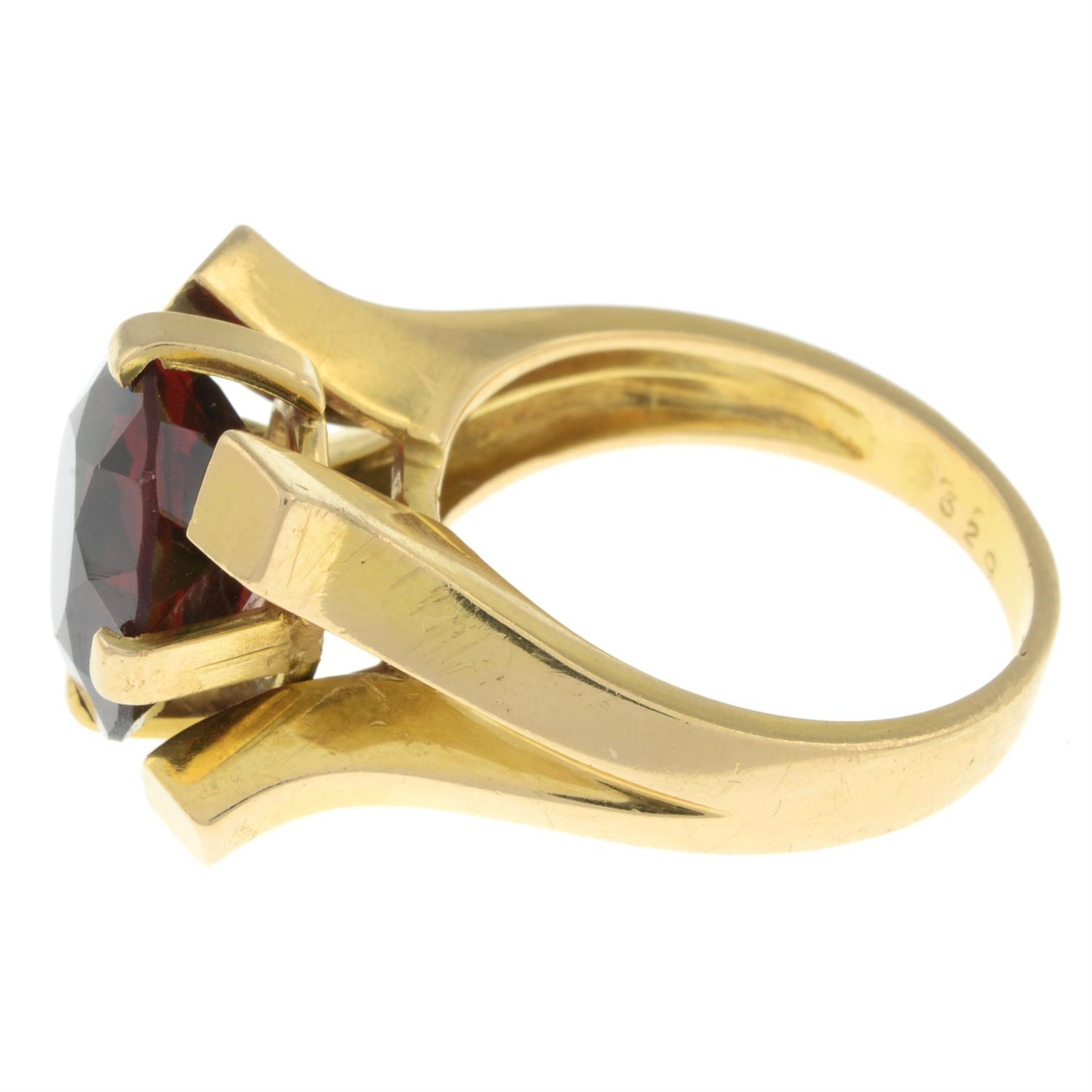 Mid 20th century 18ct gold citrine ring - Image 4 of 5