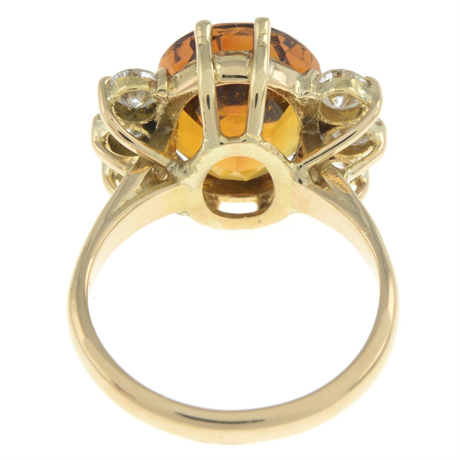 Citrine and diamond ring - Bild 3 aus 5