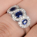 18ct gold sapphire and diamond ring