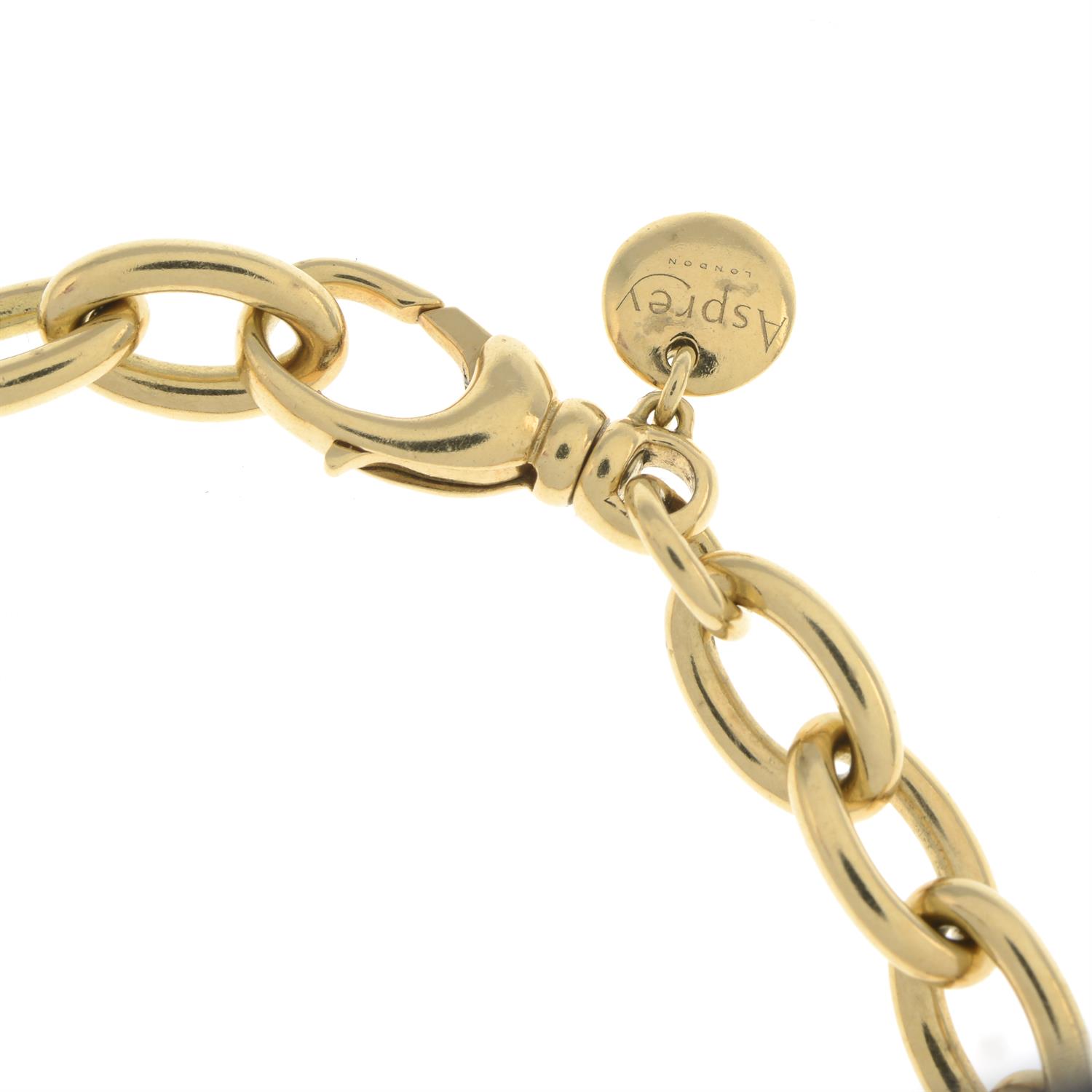 18ct gold bracelet and four charms, by Asprey - Image 7 of 7