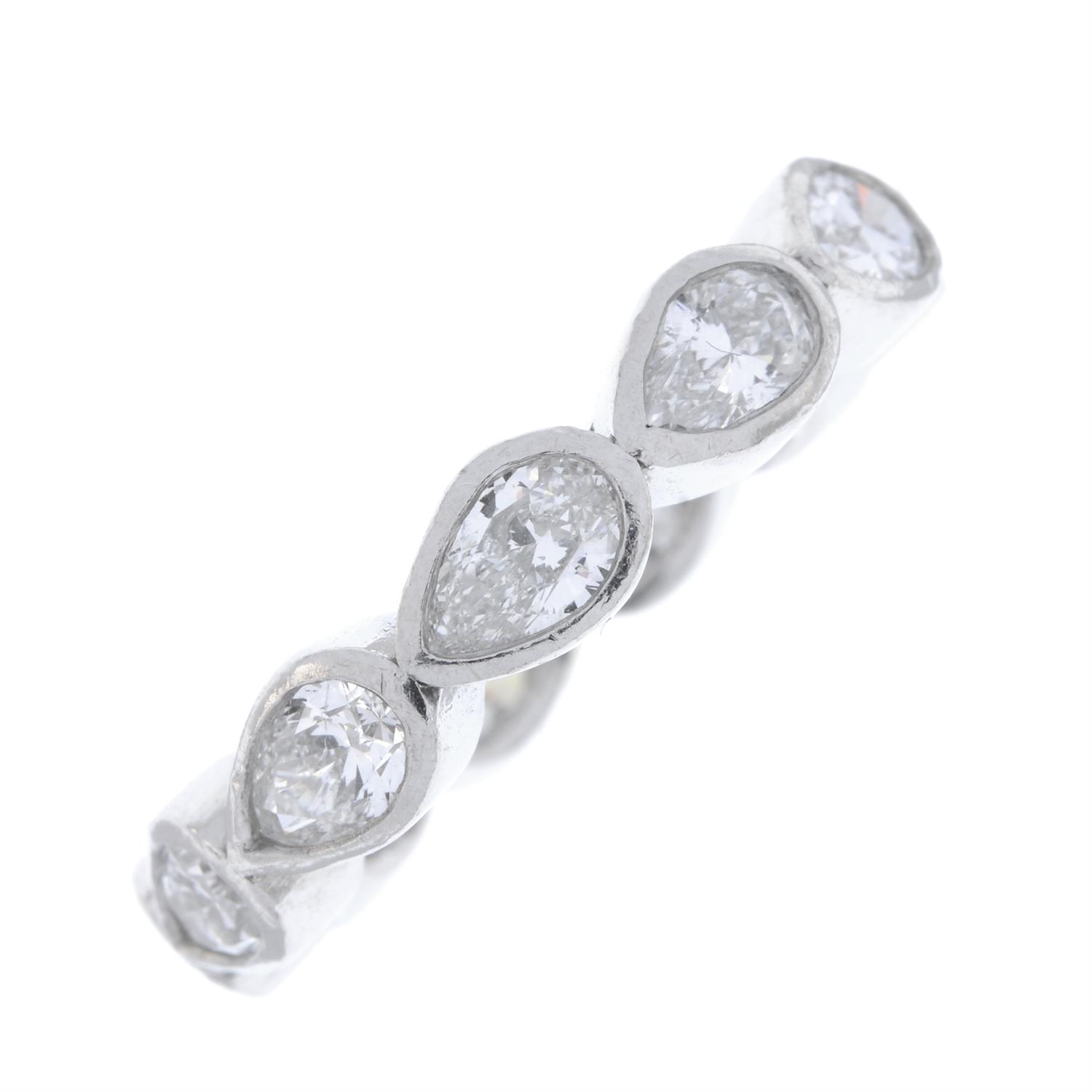 Pear-shape diamond full eternity ring - Image 2 of 7