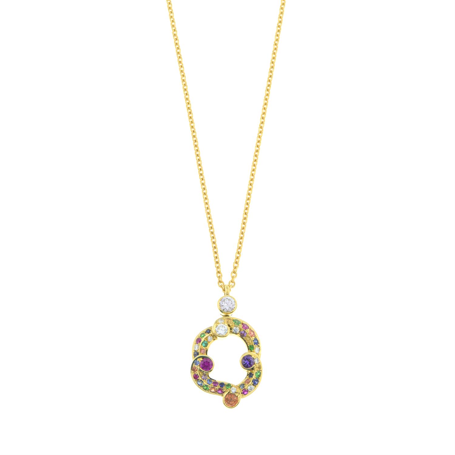 18ct gold gem 'Rococo' necklace, by Fabergé - Image 3 of 6