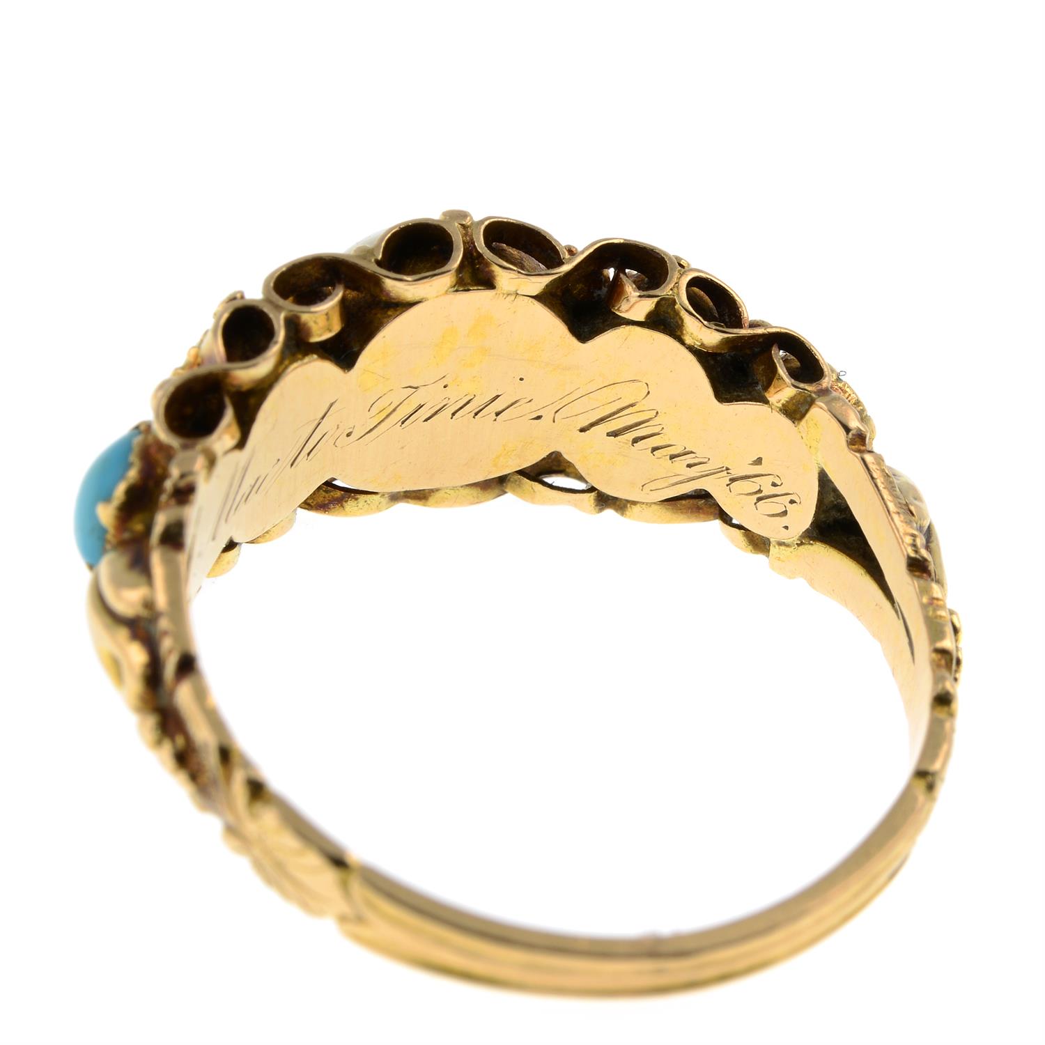 Victorian 18ct gold gem ring - Image 6 of 7