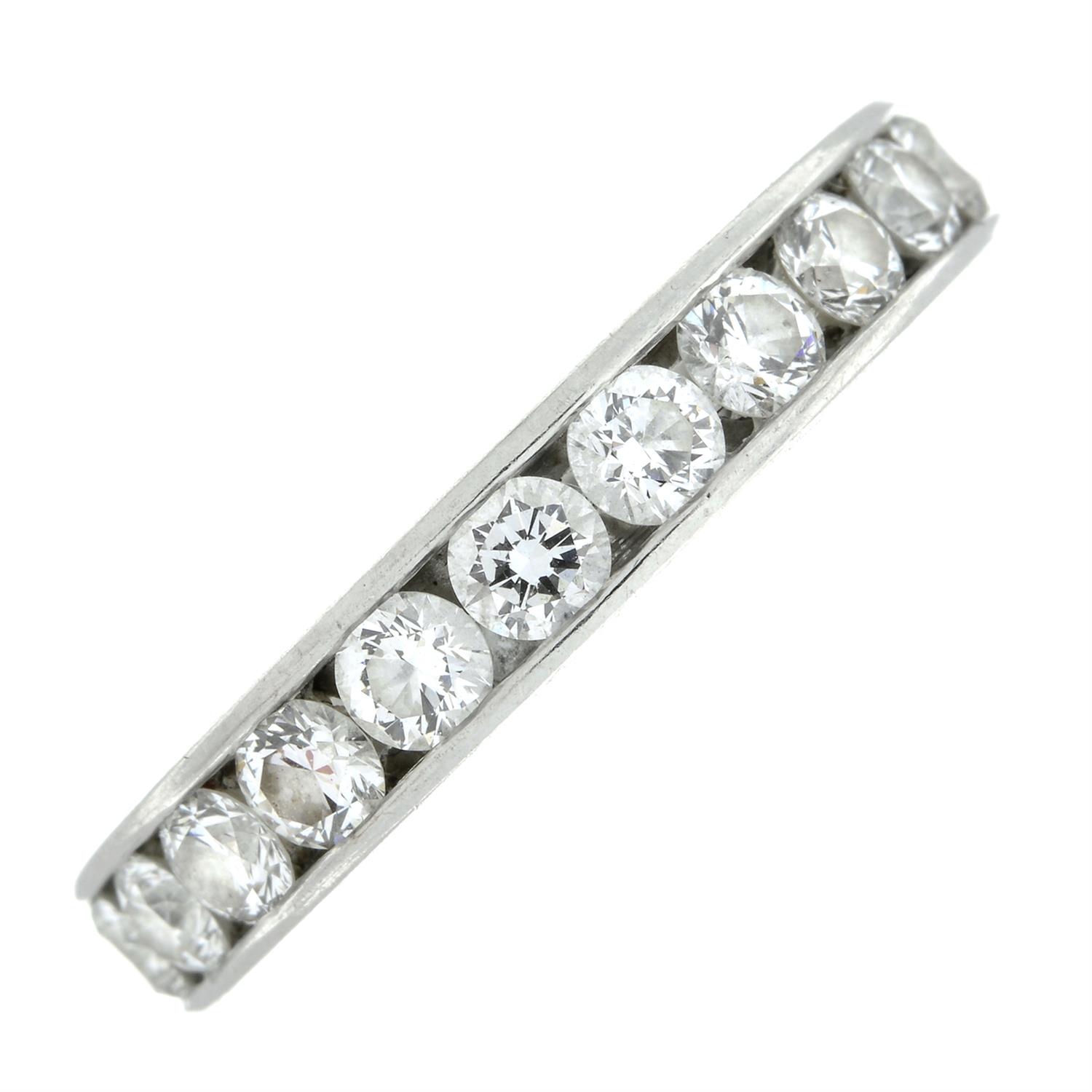 Platinum diamond full eternity ring, by De Beers - Bild 2 aus 5