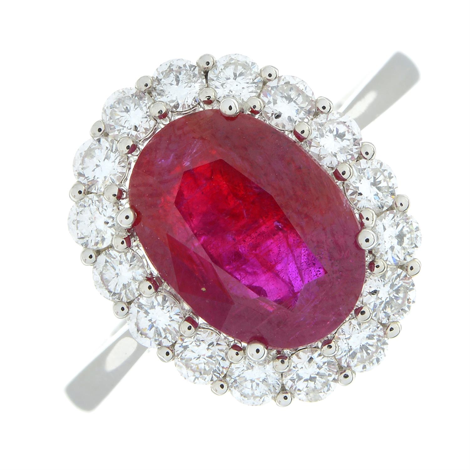 18ct gold Burmese ruby and diamond ring - Image 2 of 6