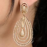 Diamond drop earrings