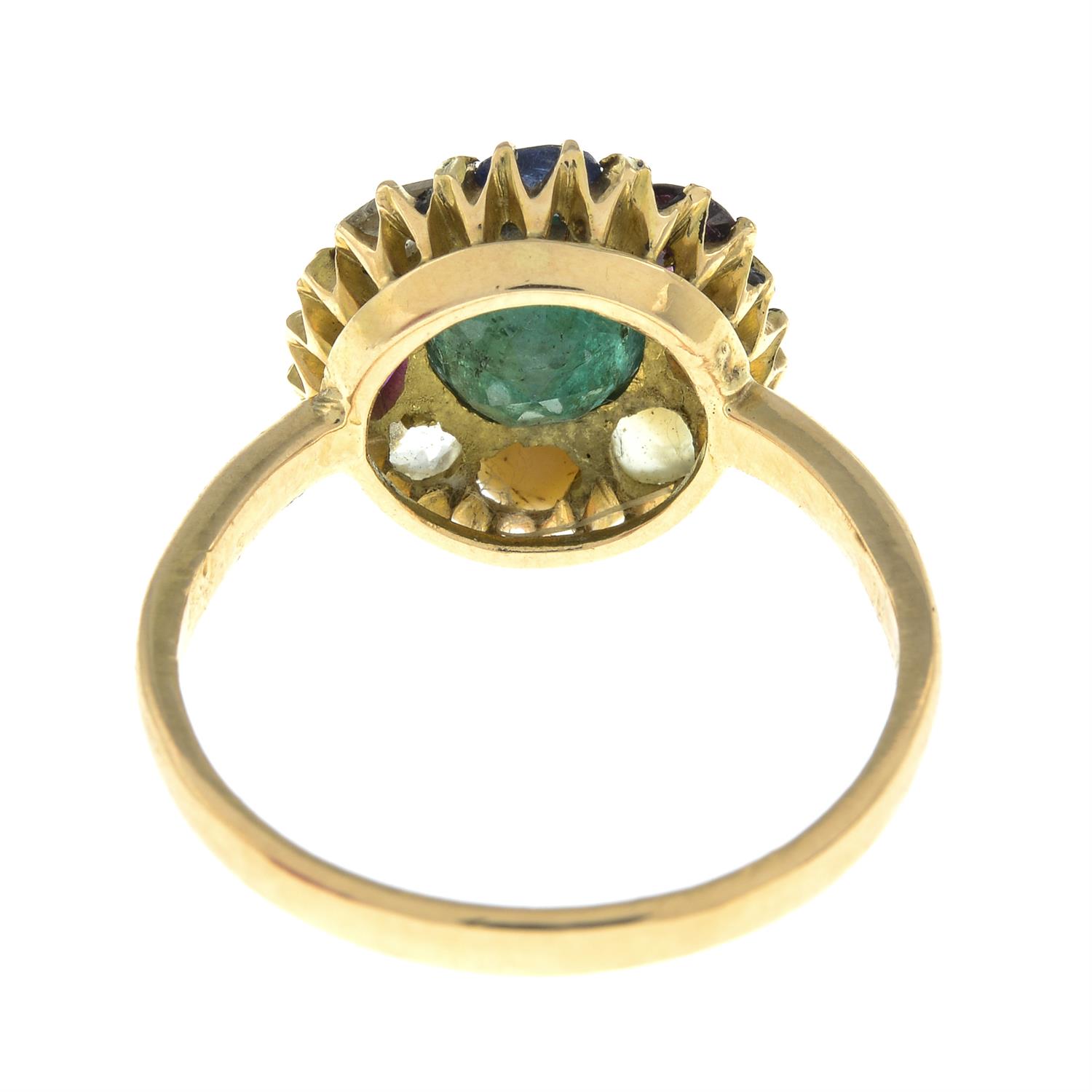 19th century gold navaratna ring - Image 3 of 5