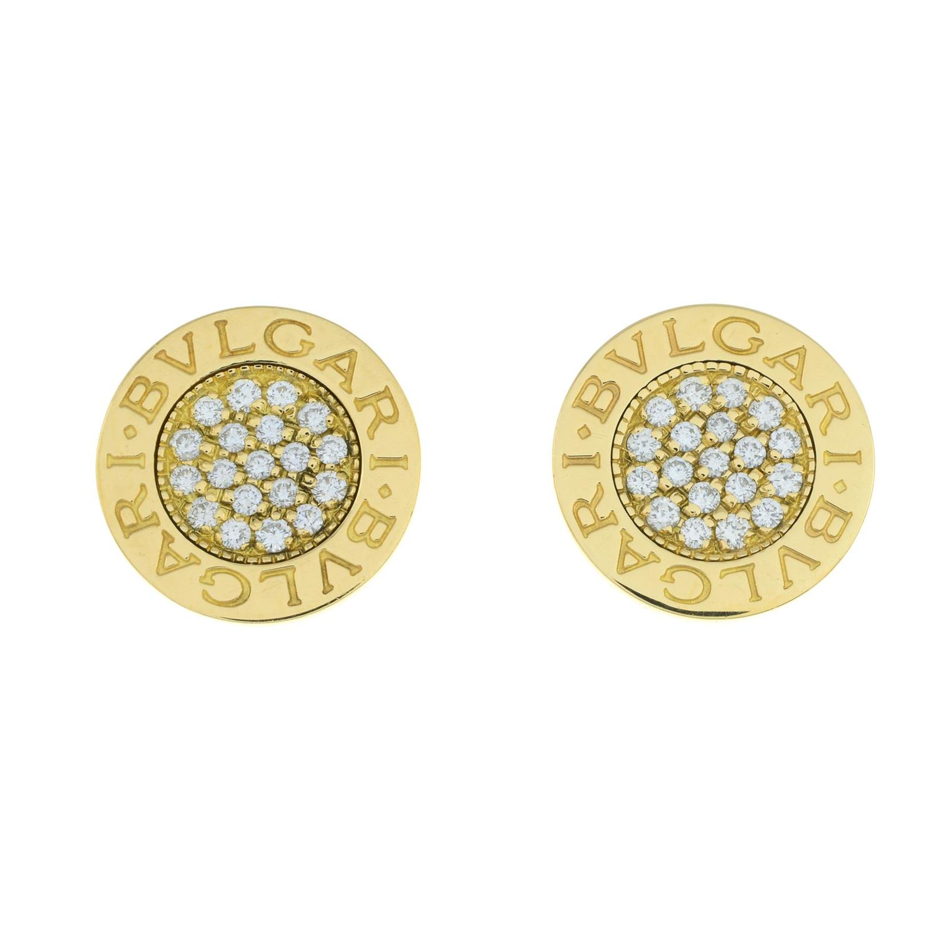 Diamond 'Bulgari Bulgari' earrings, by Bulgari - Image 2 of 4