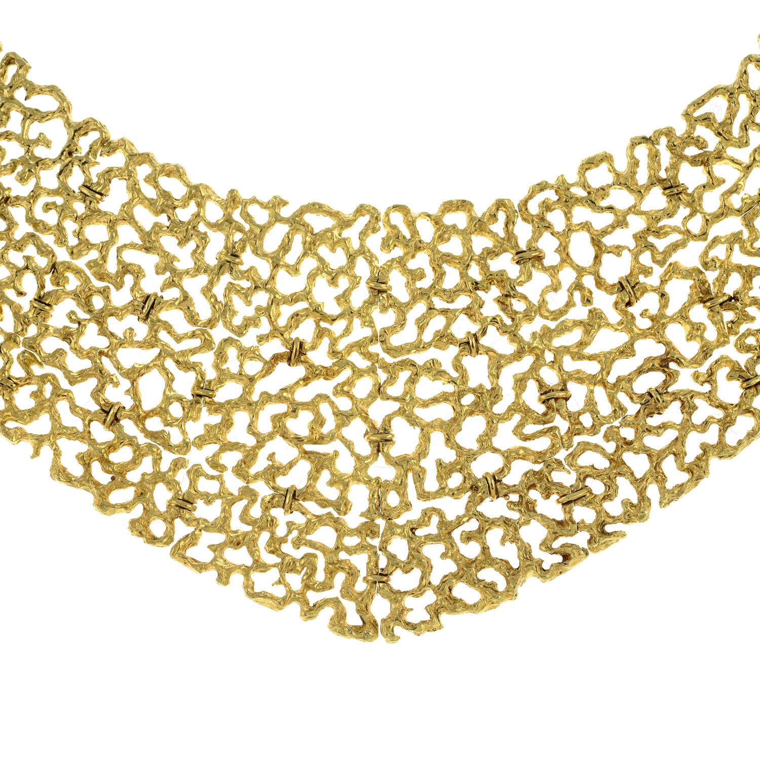 Gold necklace, possibly Gilbert Albert for Omega - Image 3 of 6