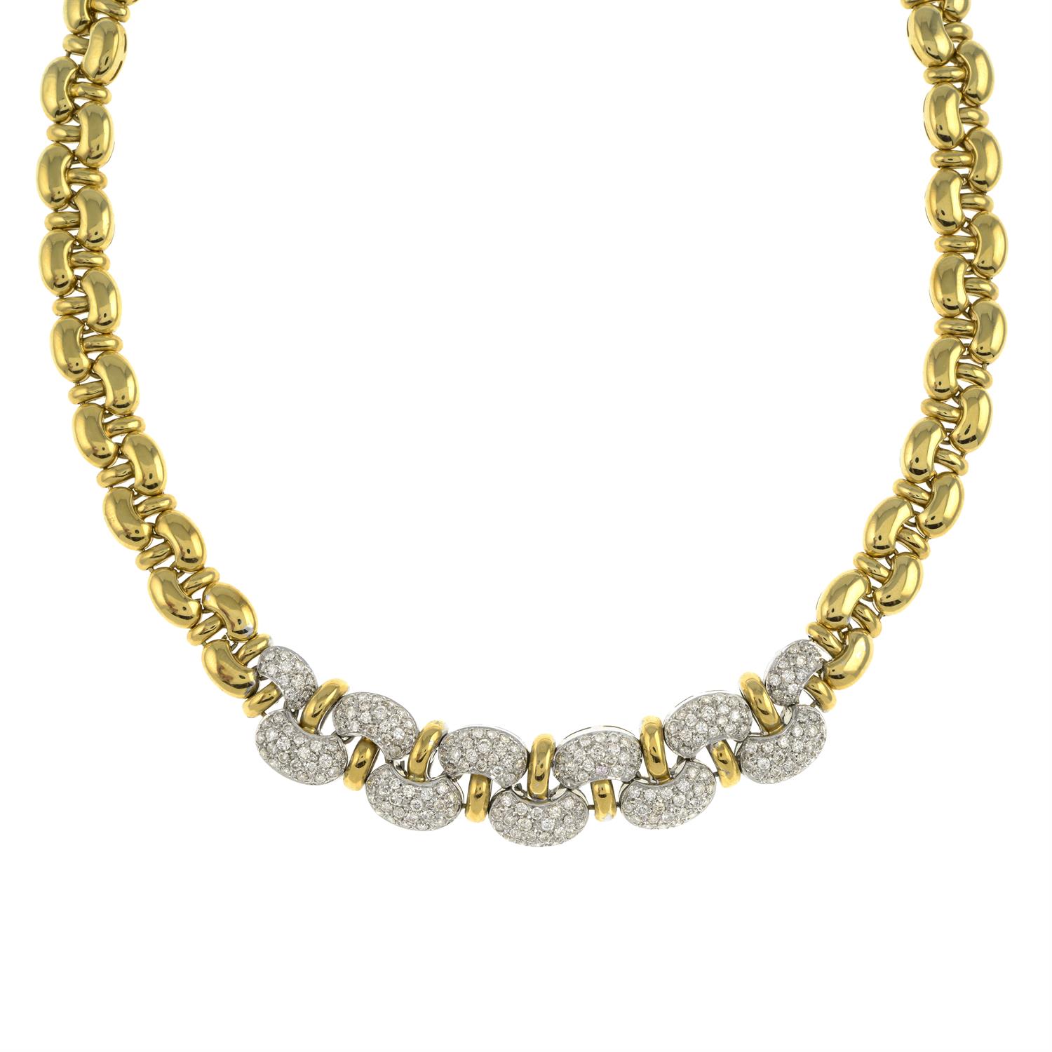 Diamond necklace and matching bracelet - Image 4 of 7