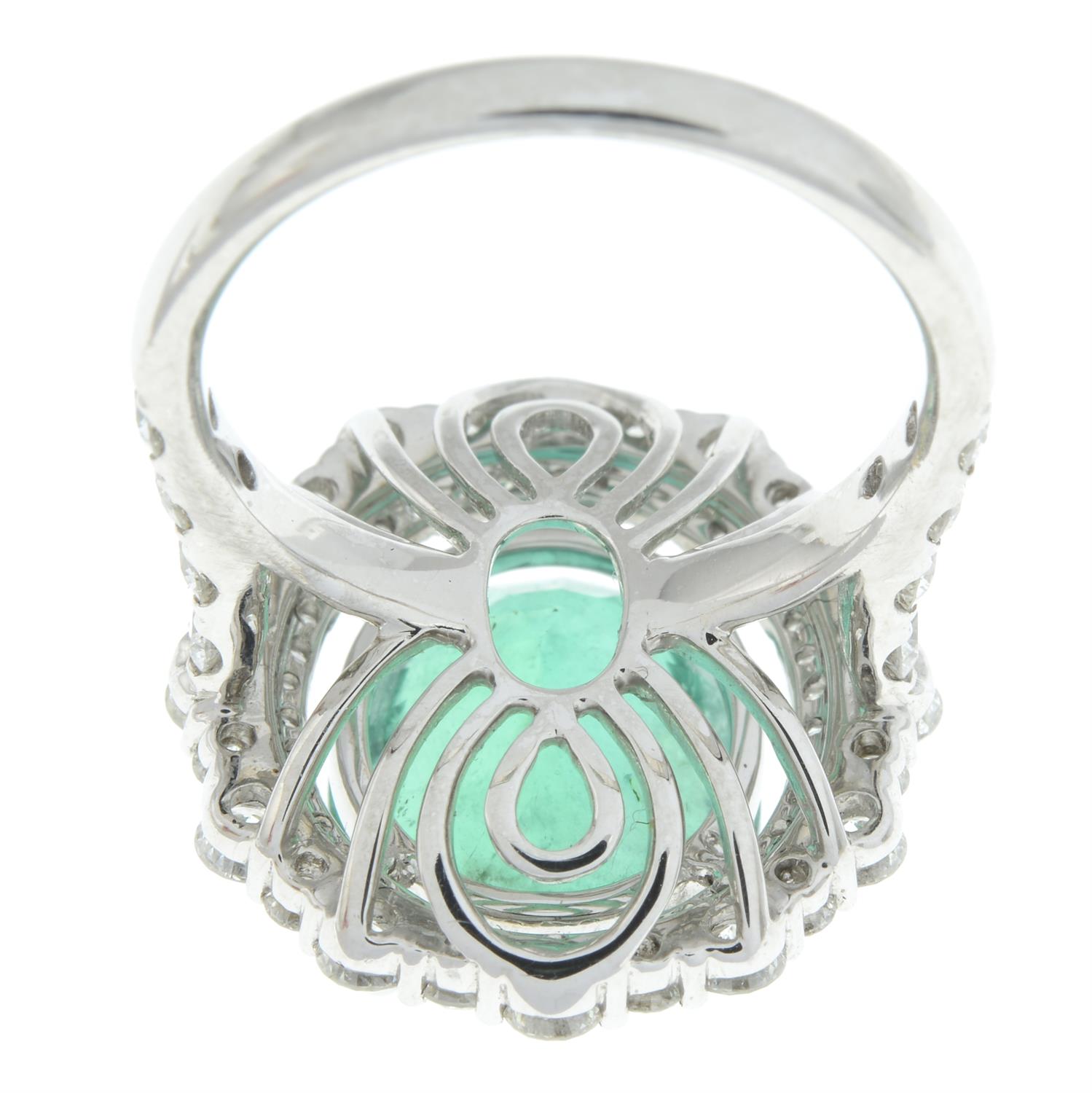 Emerald and diamond ring - Bild 3 aus 6