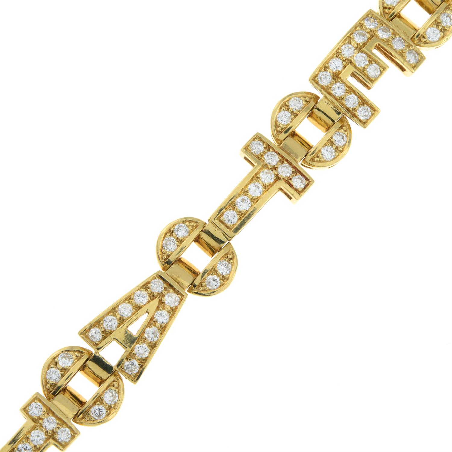 Diamond 'Je T'aime' bracelet - Image 3 of 4