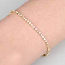 Diamond line bracelet