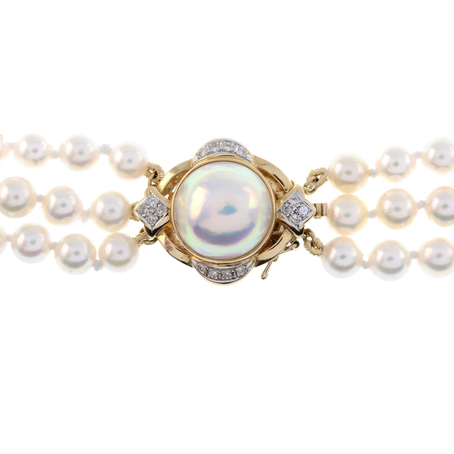 Cultured pearl necklace, Chow Tai Fook - Bild 4 aus 6