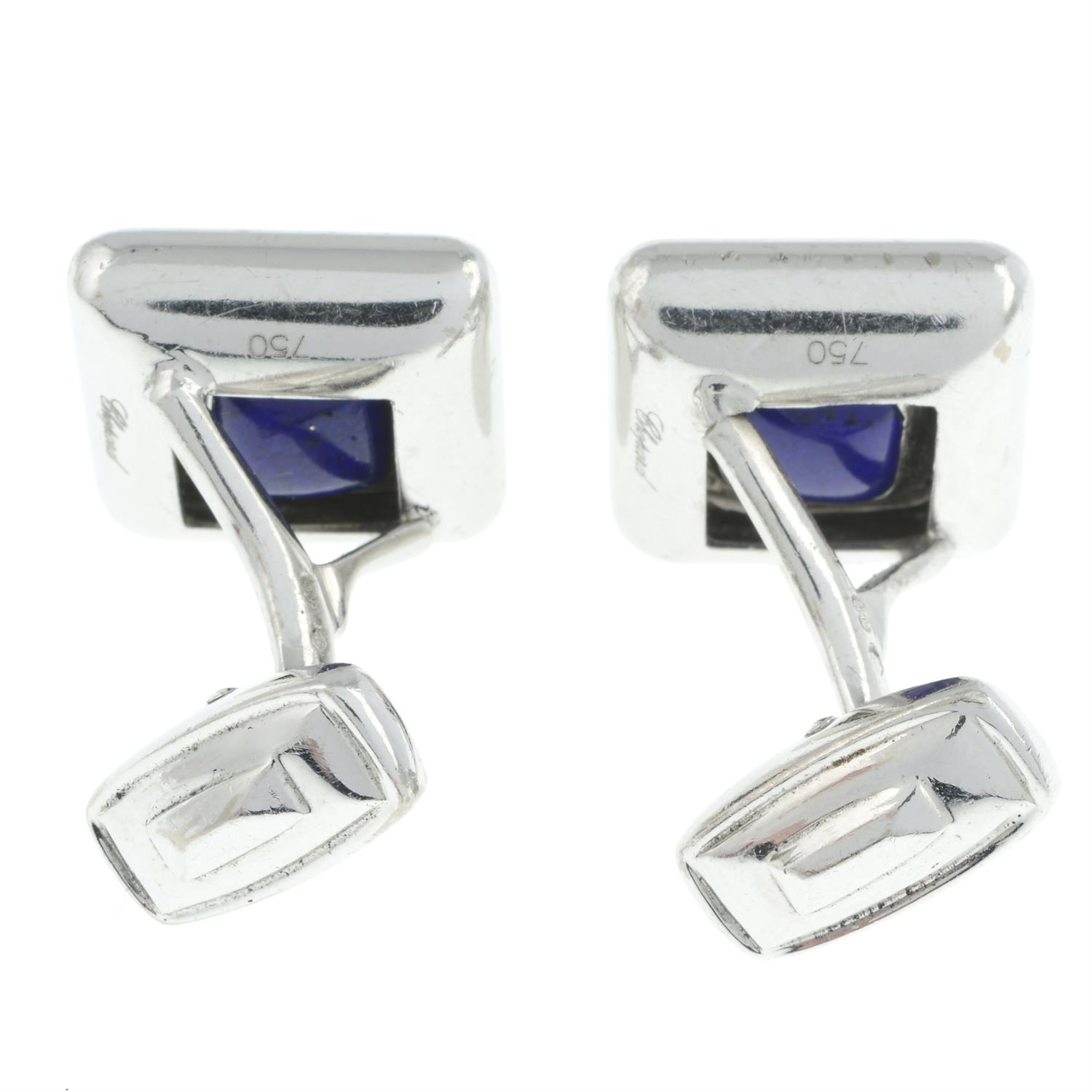 Diamond and lapis lazuli cufflinks, Chopard - Image 3 of 5