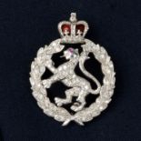 9ct gold diamond Women's Royal Army Corps badge