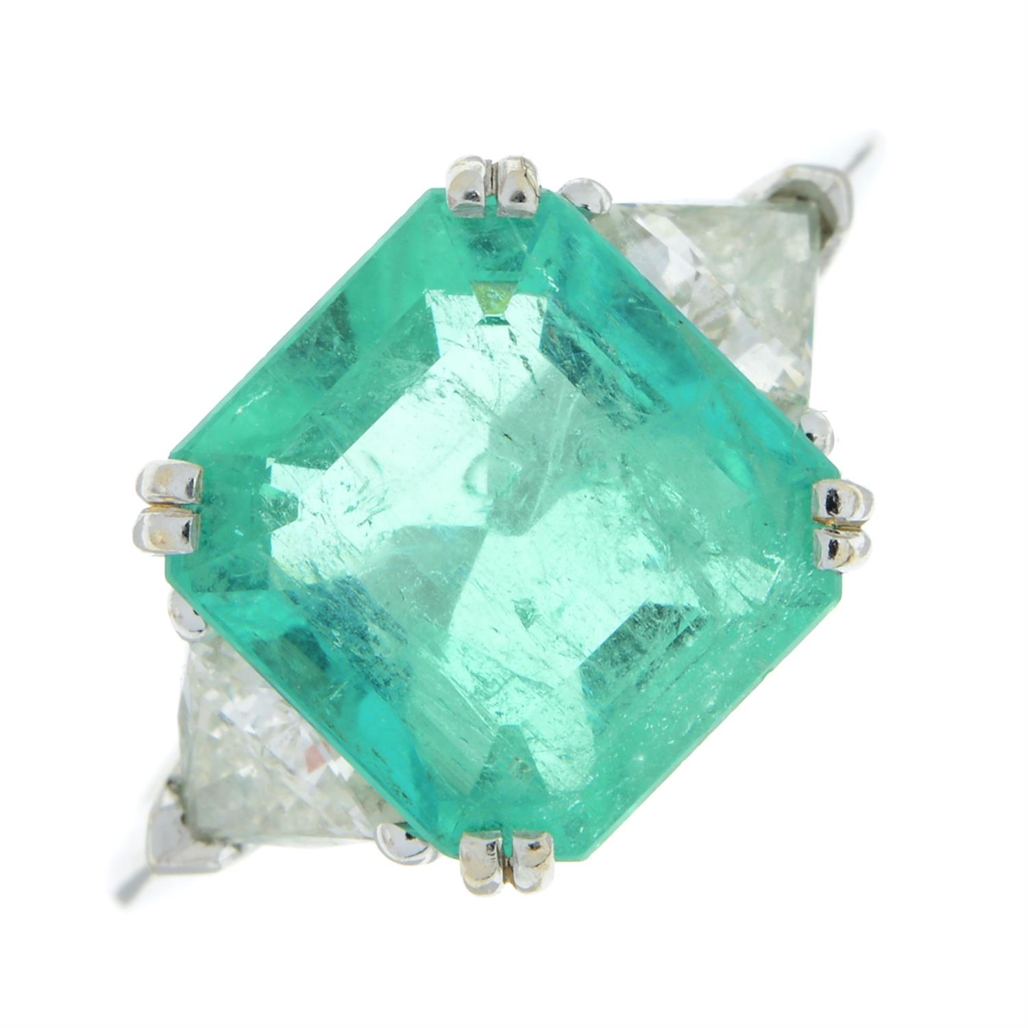 Emerald and diamond ring - Image 2 of 5