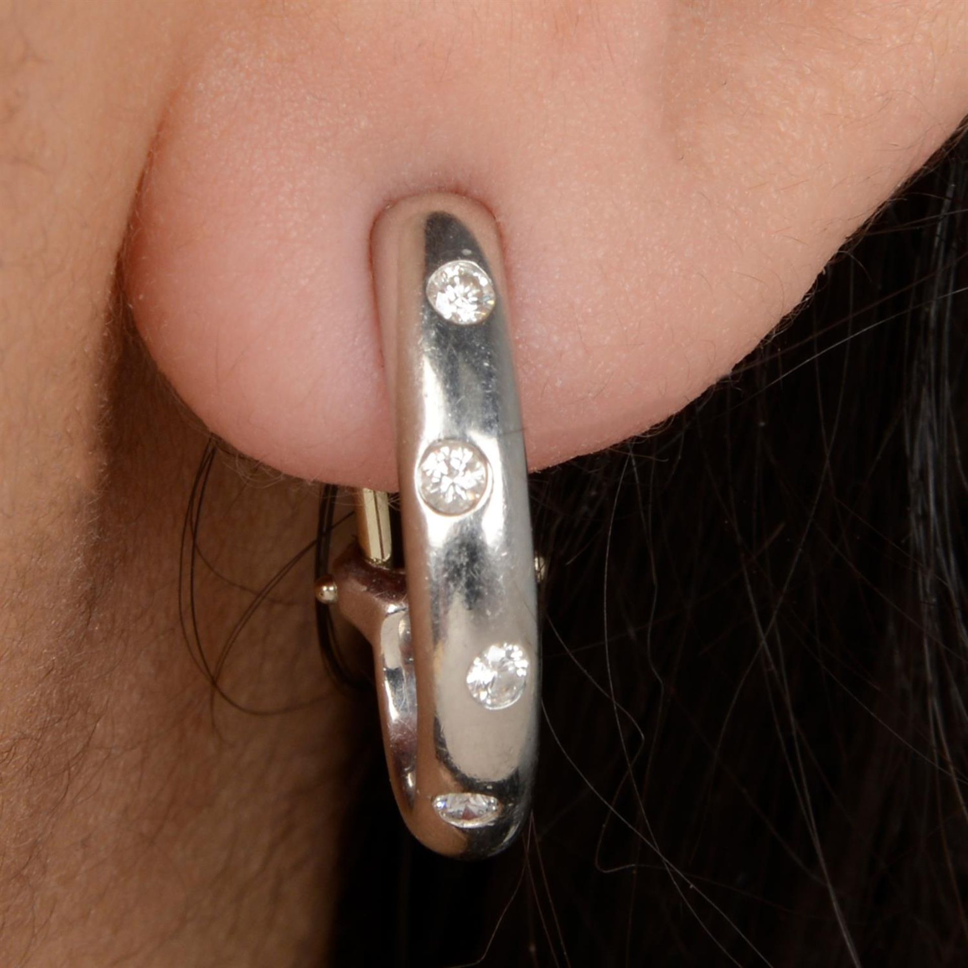 Diamond 'Etoile' earrings, by Tiffany & Co.