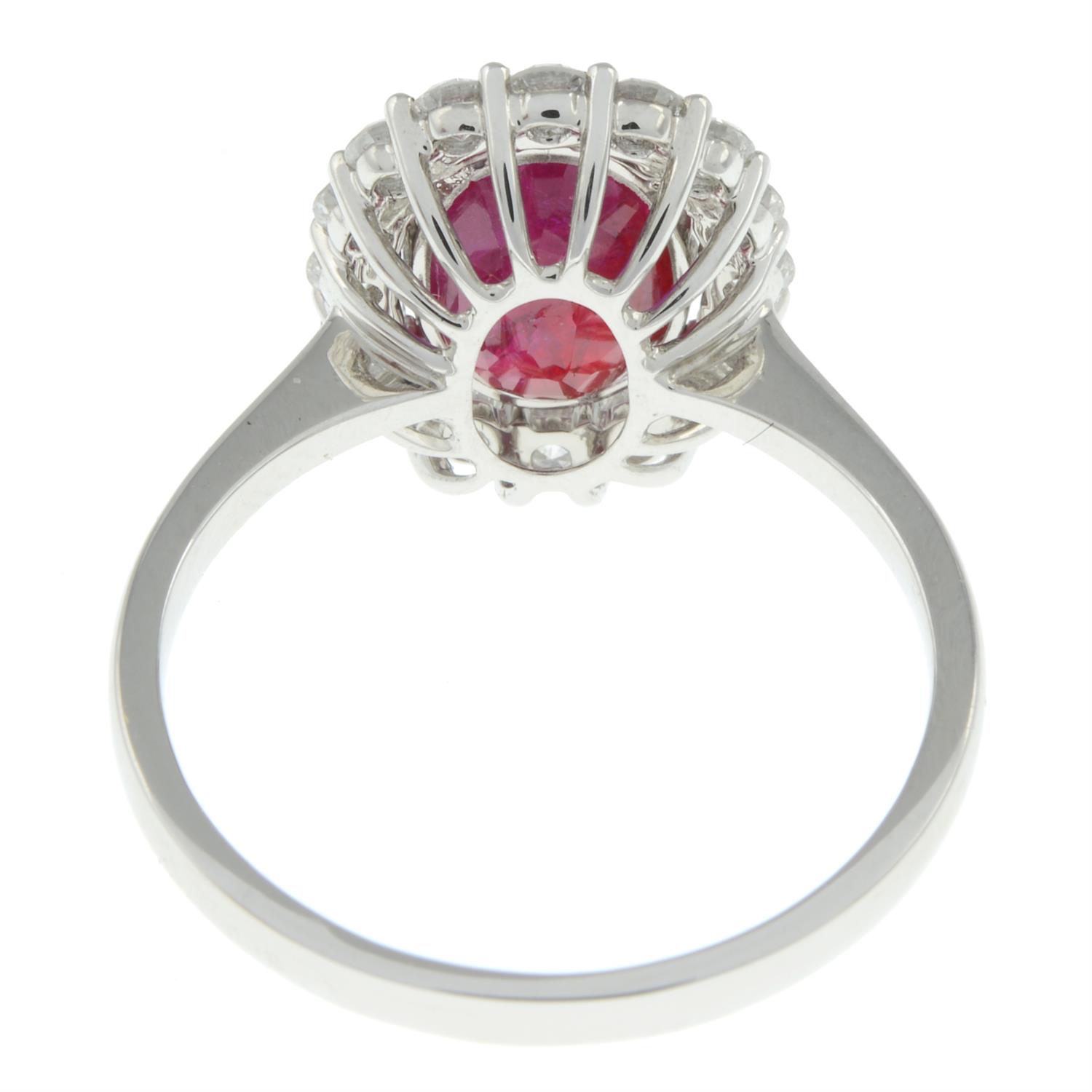 18ct gold Burmese ruby and diamond ring - Image 3 of 6