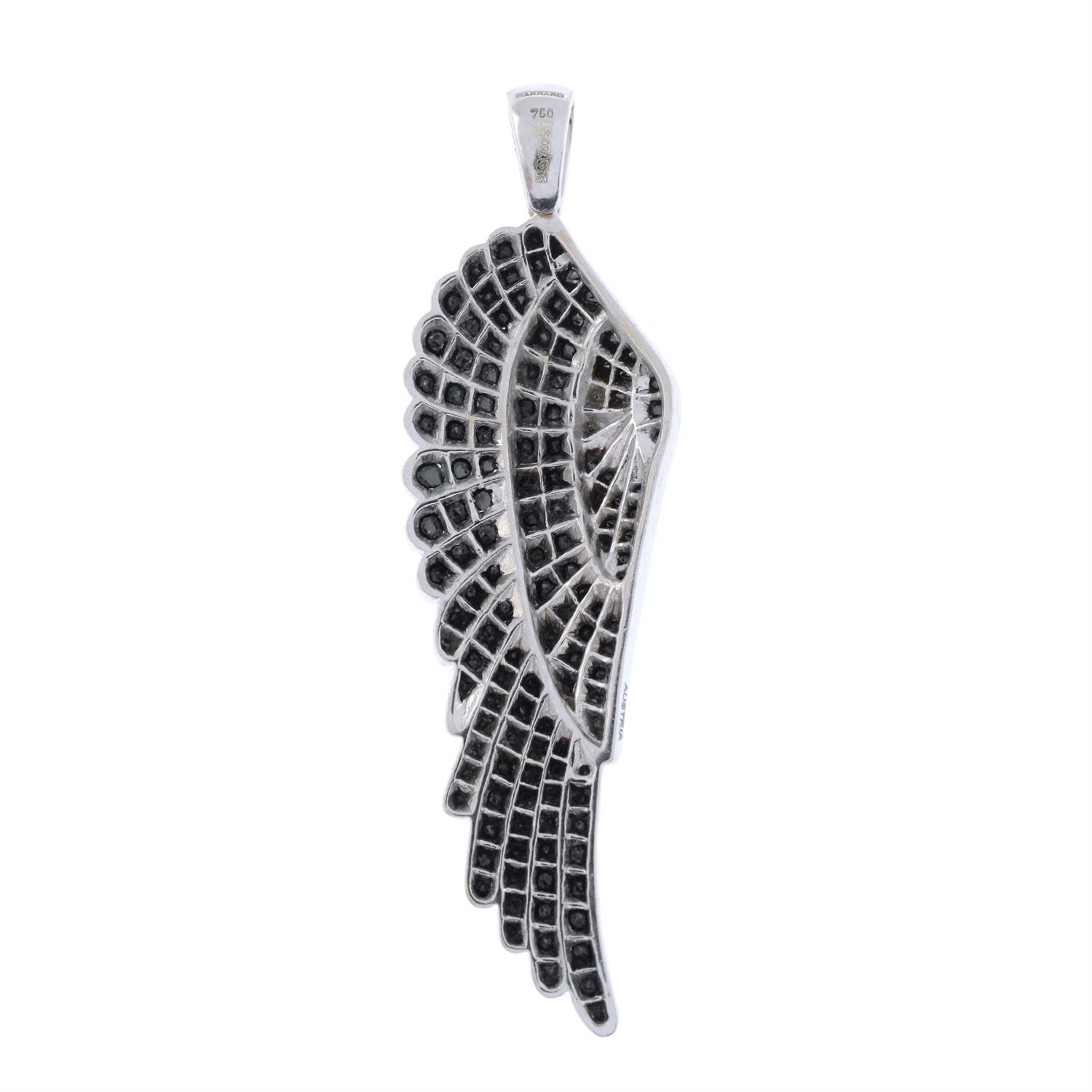 'black' diamond 'Classic Wings' pendant by Garrard - Bild 3 aus 4