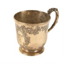 George IV silver-gilt christening cup.