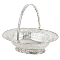 George III silver cake basket by Robert Hennell.