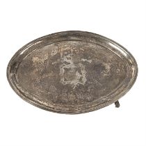 George III silver teapot stand.