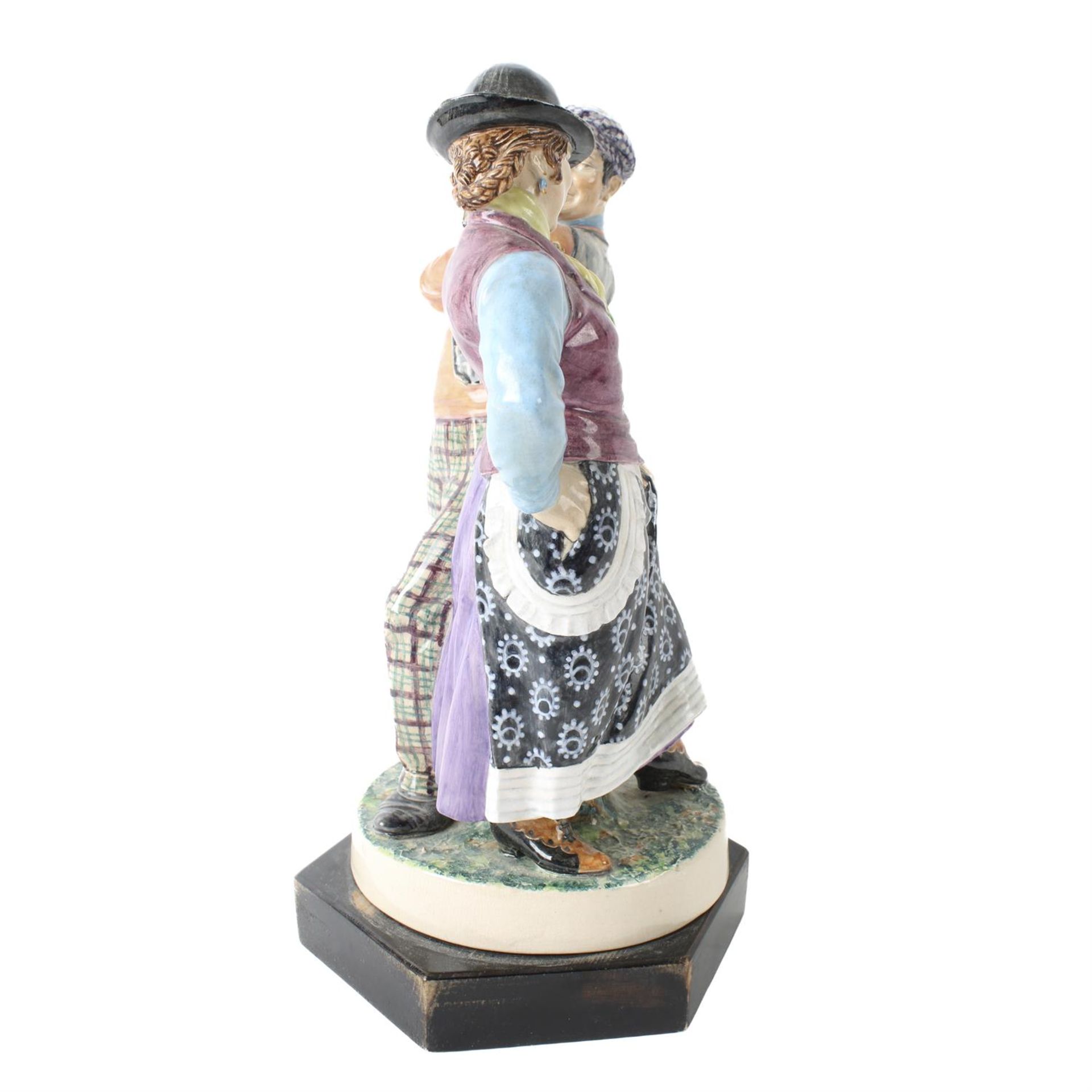 Charles Vyse 'The Dancing Gypsies' figural group - Image 8 of 9