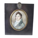 Portrait miniature of a Regency gentleman