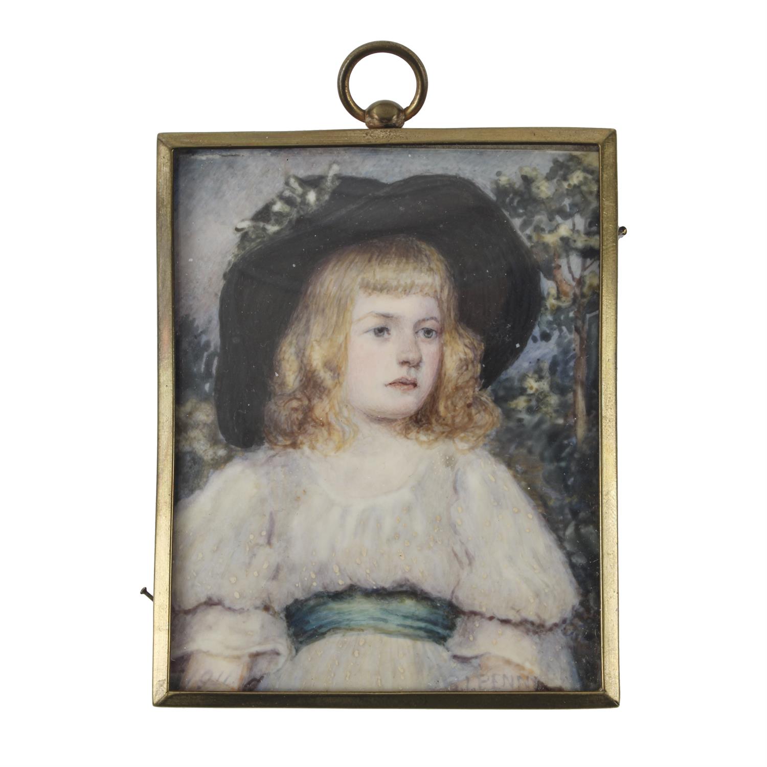 Portrait miniature of Winifred de Carteret